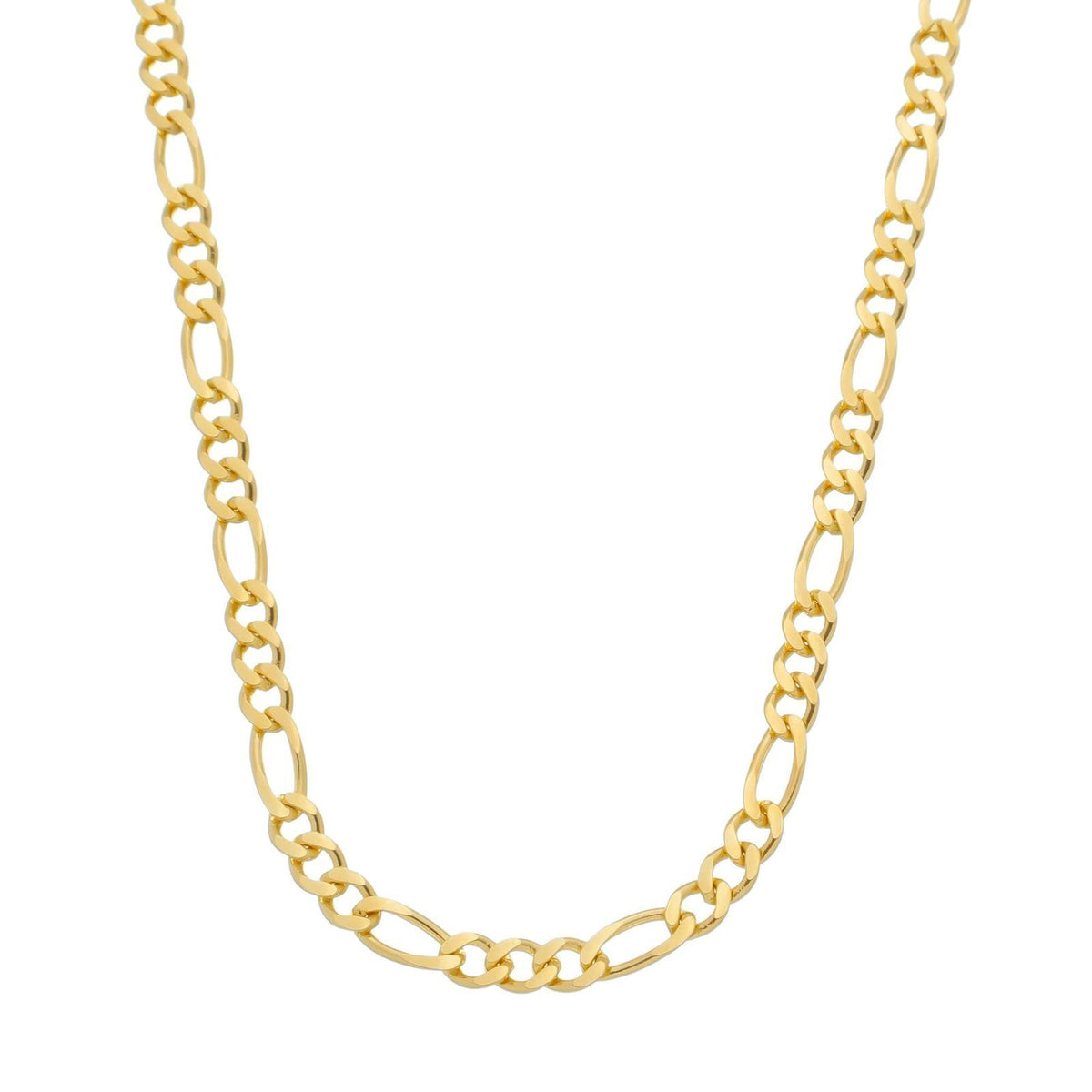 Corrente Dourada Masculina Elo 3 por 1 - 5mm - Banhado a Ouro 24k