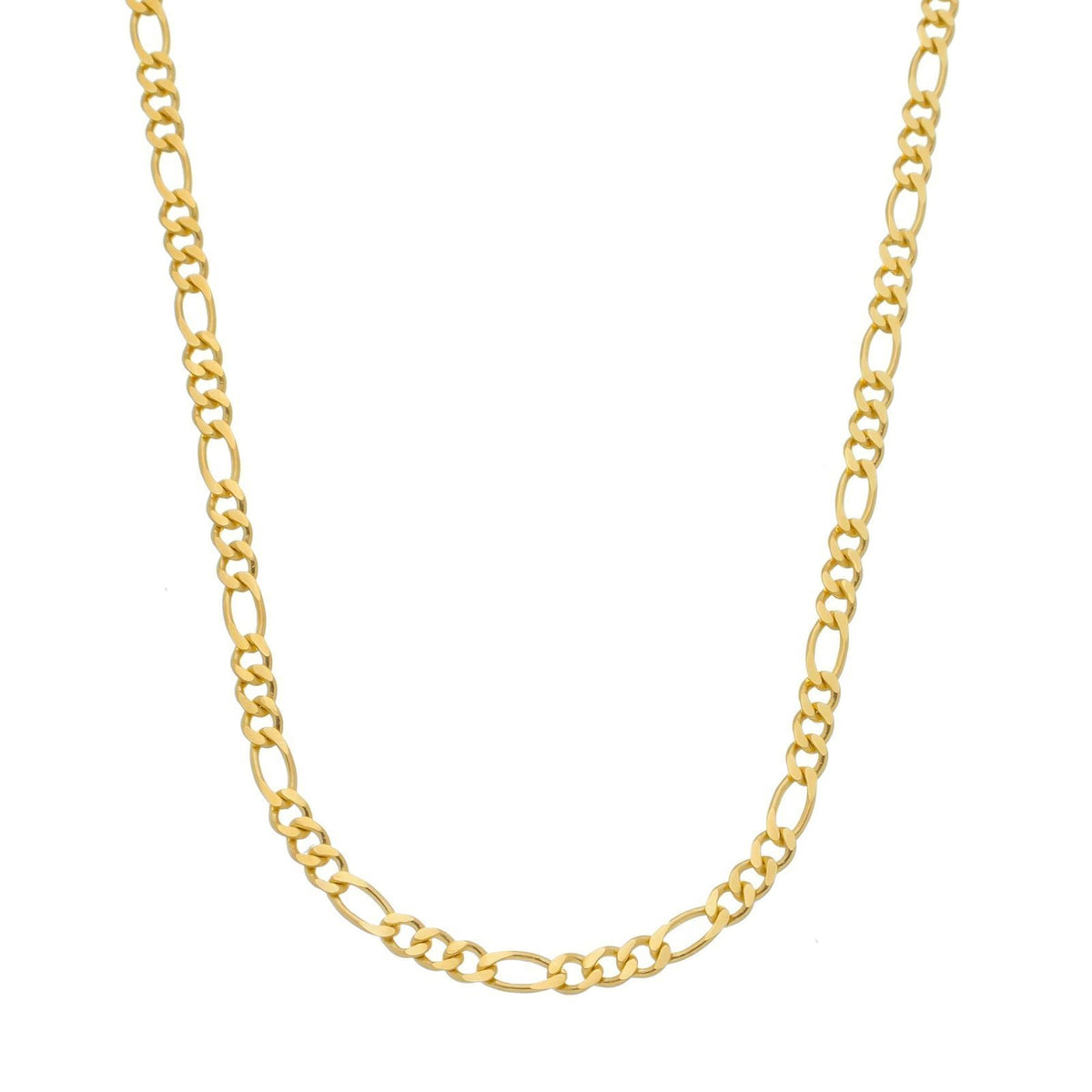 Corrente Dourada Masculina Elo 3 por 1 - 4mm - Banhado a Ouro 24k